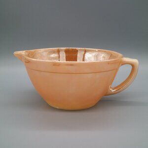 Fire King Peach Lustre Batter Bowl | Mixing Bowl | Peach Luster Glassware